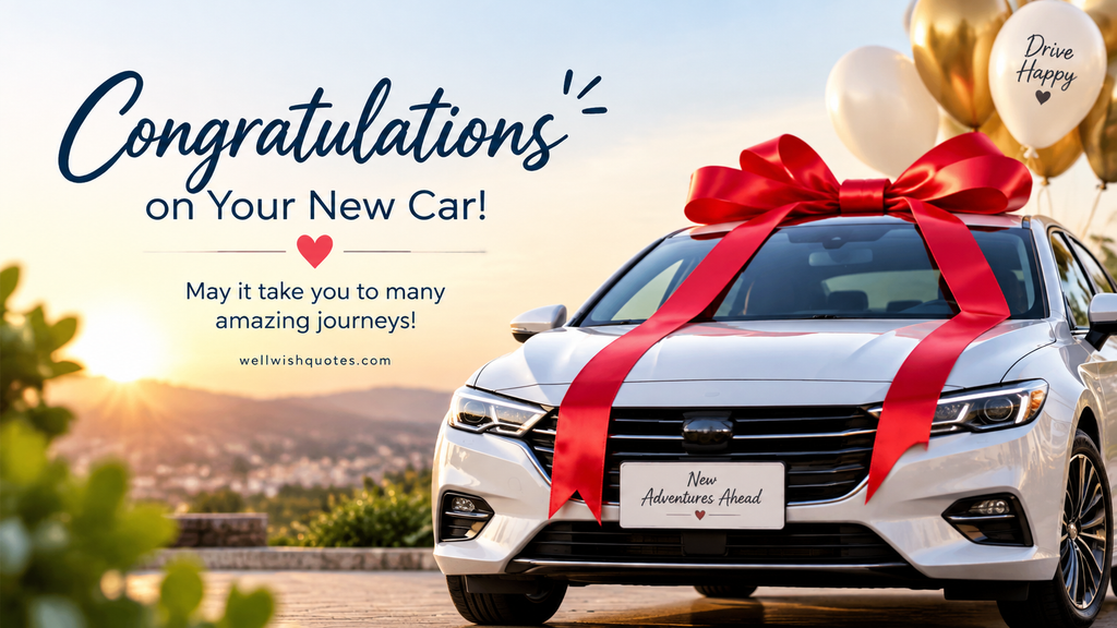 New car wishes for firend