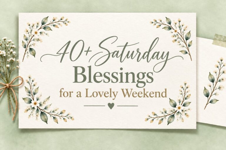 Saturday Blessings