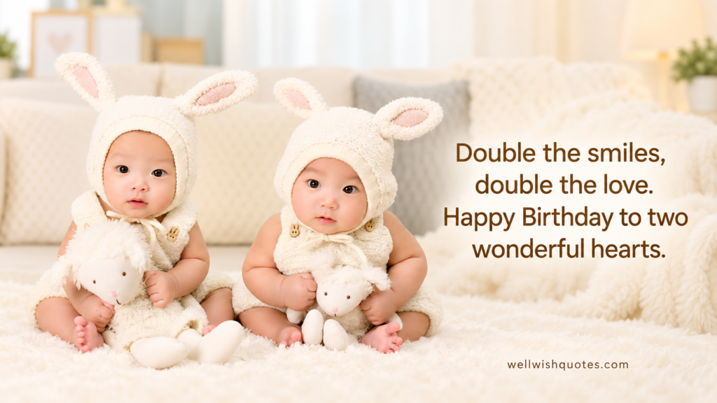 Twins Birthday Wishes