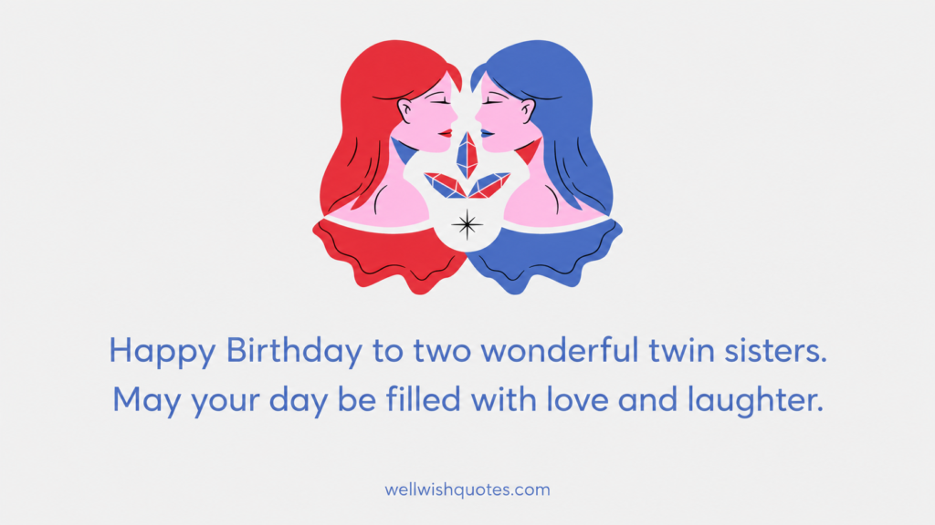 birthday wishes for twins sister