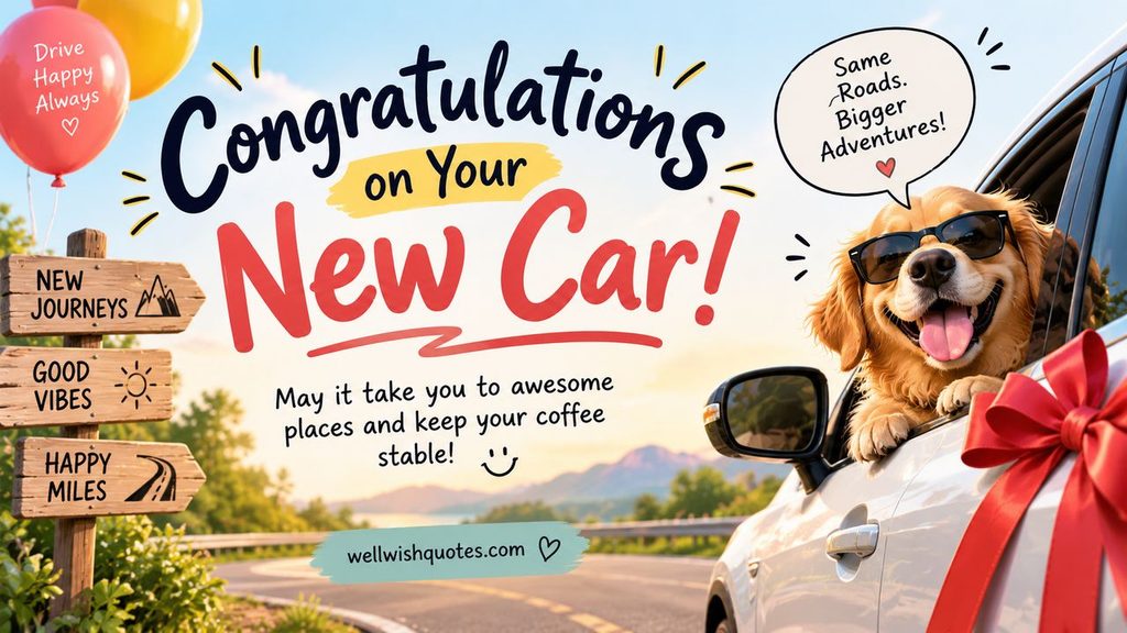 Funny new car wishes