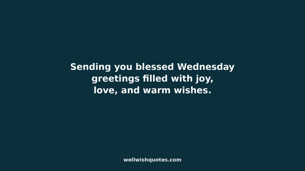 wednesday morning greetings