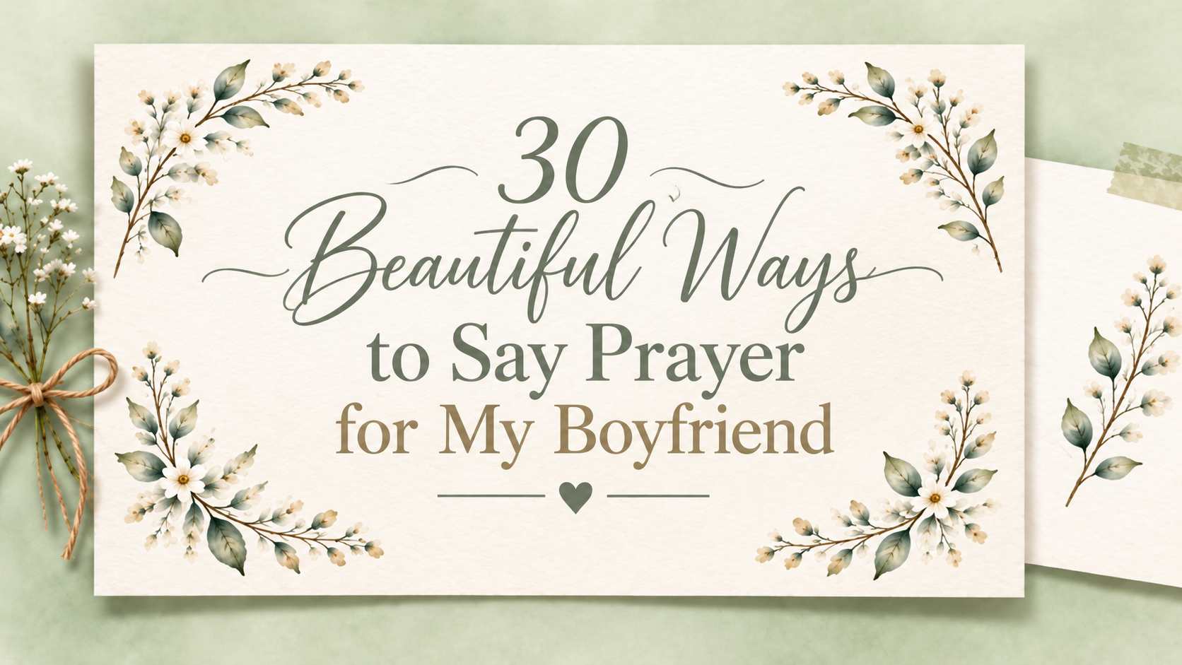Prayer for my boyfriend
