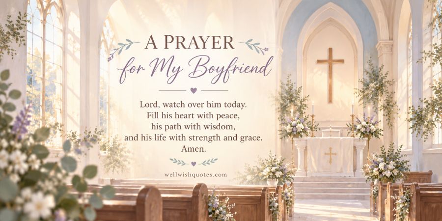 Prayers  for my man