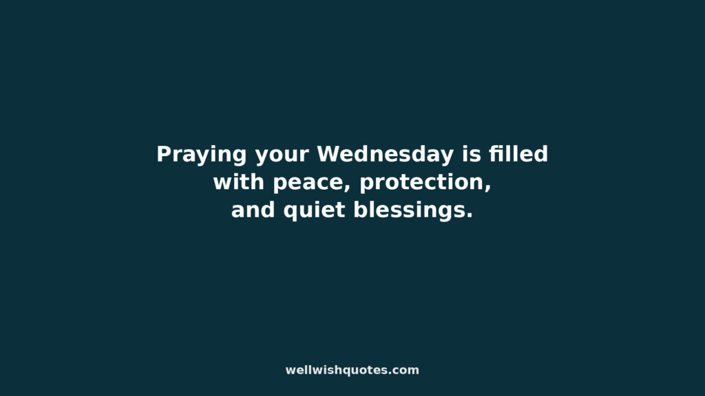 wednesday blessings and prayers