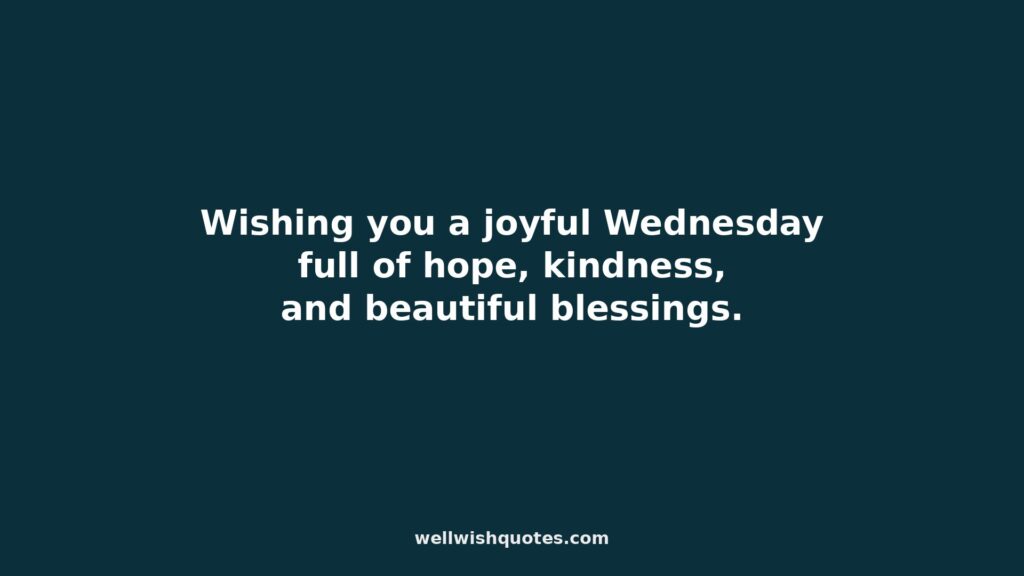 happy wednesday blessings