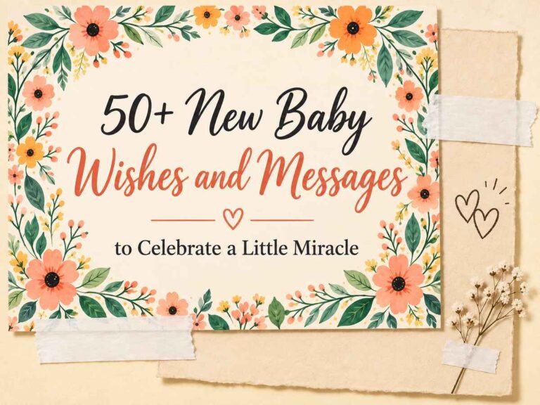 New baby wishes and messages