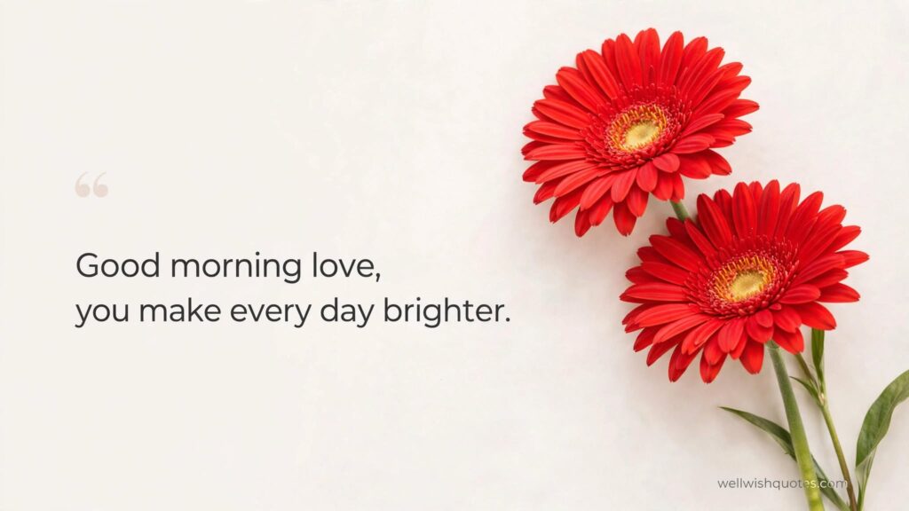 touching good morning messages for her